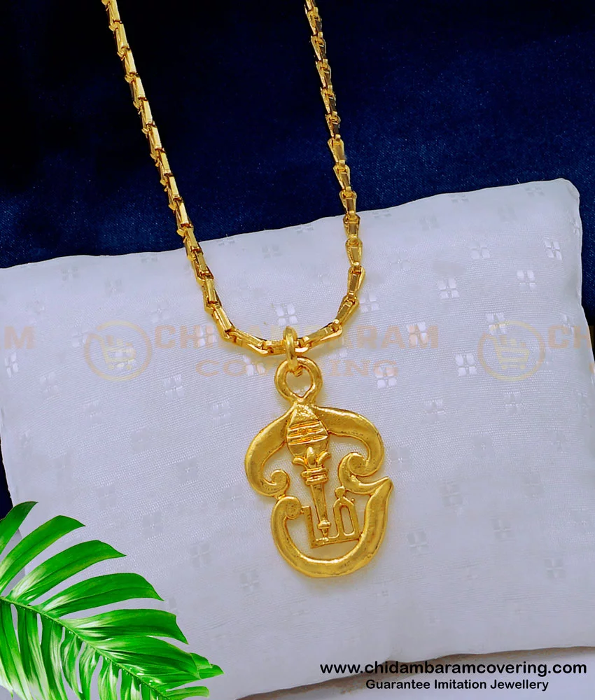 Tamil om sale pendant designs